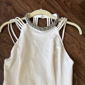 G by Guess White Embellished Dress